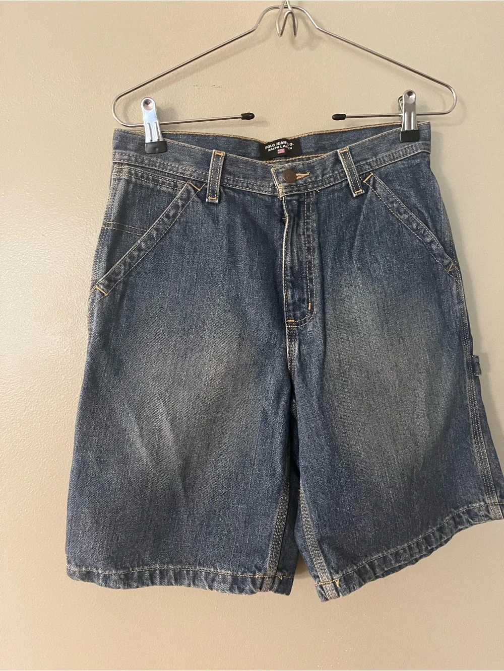 Polo Jeans Company Carpenter Denim baggy Shorts - Blue Boy 12